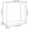 vidaXL Brennholzregal 100x40x100 cm Verzinkter Stahl