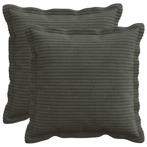 vidaXL Kissenbezug 2 stk. HOUTEN Anthrazit 30 x 30 cm Cord