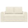 vidaXL Schlafsofa 60cm Creme Samt