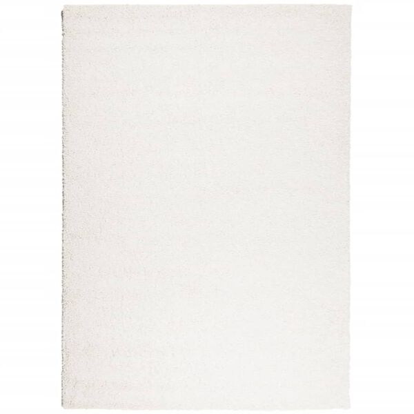 vidaXL Teppich Shaggy Hochflor Modern Creme 240x340 cm
