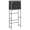 vidaXL Waschmaschinenregal 2 Ablagen Schwarz 71x29,5x170,5 cm Eisen