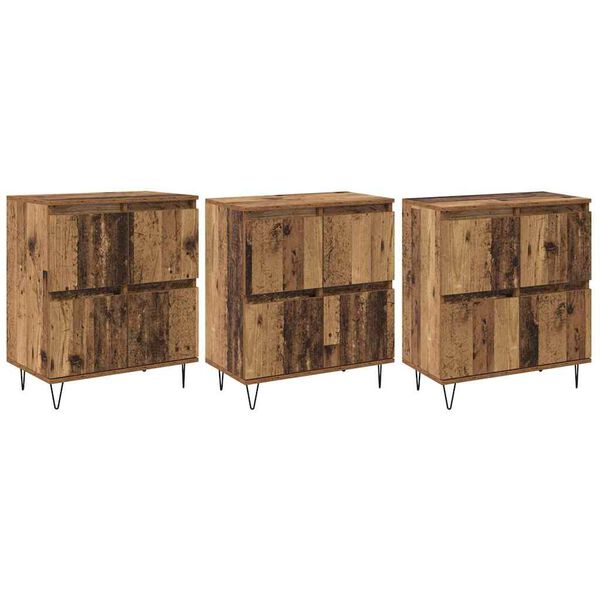 vidaXL Sideboards 3 pcs Altholz 180 x 35 x 70 cm Holzwerkstoff
