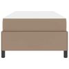 vidaXL Bettrahmen mit Matratze Cappuccino 90 x 190 cm Stoff