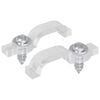 vidaXL LED Streifen Clips 23,8 mm 2 stk. Transparent