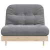 vidaXL Futon Schlafsofa mit Matratze 100x206x11 cm Massivholz Kiefer