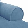 vidaXL Chaise Lounge mit Rock Blau 91 x 157 x 91 cm Rippenstoff