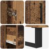 vidaXL Highboard Altholz 69,5 x 34 x 180 cm Holzwerkstoff