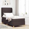 vidaXL Boxspringbett mit Matratze Dunkelbraun 200 x 80 cm Stoff