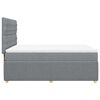 vidaXL Boxspringbett mit Matratze Hellgrau 160x200 cm Stoff