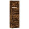 vidaXL Schuhschrank mit 4 Klappen R&auml;uchereiche 60x34x187,5 cm