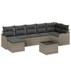 vidaXL Gartensofa-set 8 pcs Grau Poly-Rattan