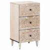 vidaXL Sideboard Wei&szlig; 40 x 33,5 x 75 cm Massivholz Mango