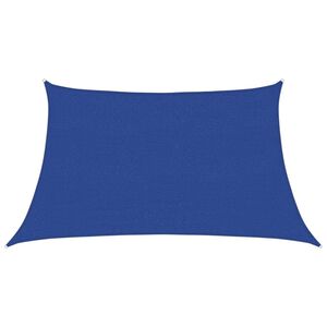 vidaXL Sonnensegel 160 g/m&sup2; Blau 3/4x2 m HDPE