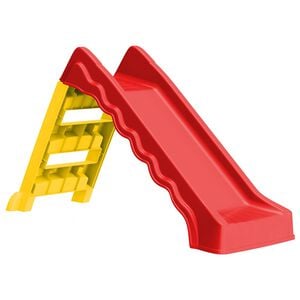 vidaXL Kinderrutsche Faltbar Indoor Outdoor Rot und Gelb