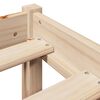vidaXL Massivholzbett ohne Matratze 120x190 cm Kiefernholz