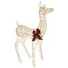 vidaXL 3D Weihnachtsrentier LOVIISA 200 LEDs Warmes Wei&szlig;
