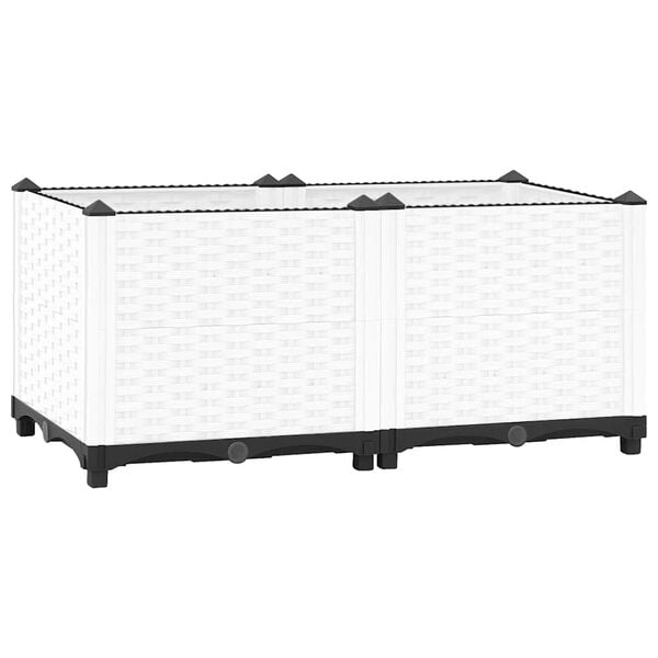 vidaXL Hochbeet 80x40x38 cm Polypropylen