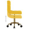 vidaXL Esszimmerstuhl Drehbar Gelb Samt