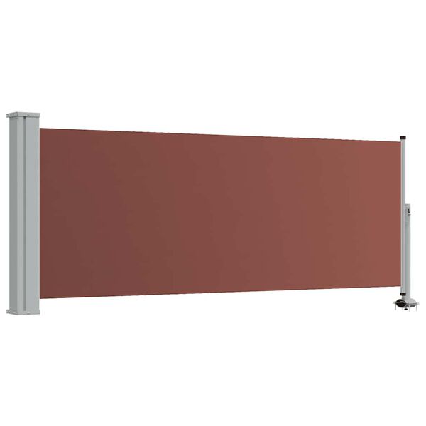 vidaXL Ausziehbare Seitenmarkise 100x300 cm Braun