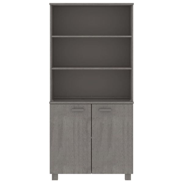 vidaXL Highboard HAMAR Massivholz Kiefer Hellgrau