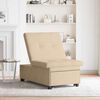 vidaXL Pull-Out Schlafsofa Creme 194 x 67 x 82 cm Mikrofaser