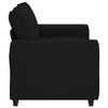 vidaXL 2-Sitzer-Sofa Schwarz 160x77x82 cm Stoff