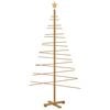 vidaXL Holz Weihnachtsbaum mit St&auml;nder Braun 180 cm Bambus