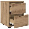 vidaXL Nachttisch Artisan-Eiche 30,5 x 30 x 43 cm Holzwerkstoff