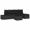 vidaXL Sofa Set 5 stk. Poly-Rattan