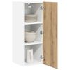 vidaXL H&auml;ngeschrank 2 pcs Artisan-Eiche und Wei&szlig; 30 x 31 x 80 cm