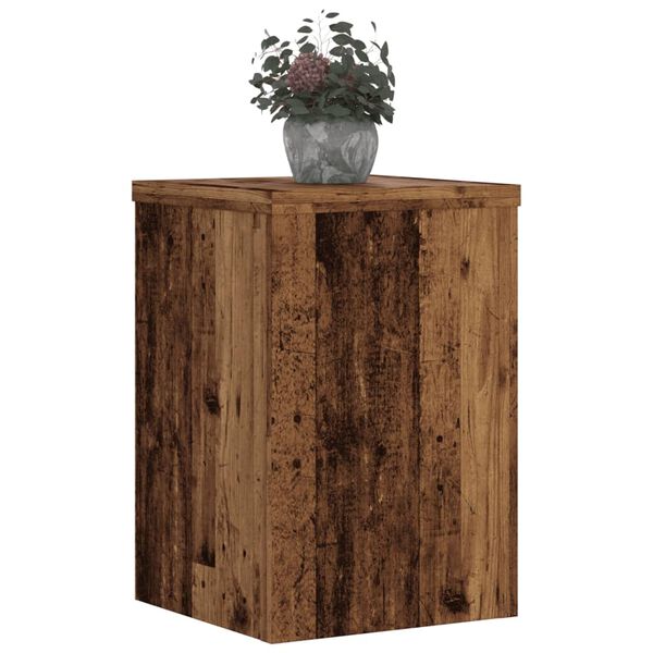 vidaXL Pflanzenst&auml;nder 2 Stk. Altholz-Optik 25x25x35 cm Holzwerkstoff