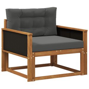 vidaXL Outdoor Mittelsofa Massivholz Akazie Natur