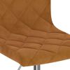 vidaXL Esszimmerstuhl Drehbar Braun Samt