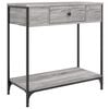 vidaXL Konsolentisch Grau Sonoma 75x34,5x75 cm Holzwerkstoff
