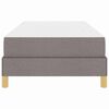 vidaXL Boxspringbett mit Matratze Taupe 90 x 200 cm Stoff