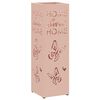 vidaXL Sonnenschirmhalter mit Speicher Rosa 15,5 x 15,5 x 49 cm Metall