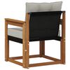 vidaXL Outdoor-Sofagarnitur Massives Akazienholz und Textilene