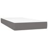vidaXL Taschenfederkernmatratze Mittel Dunkelgrau 120x190x20 cm Stoff
