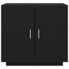 vidaXL Sideboard Schwarz Eichen-Optik 80 x 40 x 75 cm Holzwerkstoff
