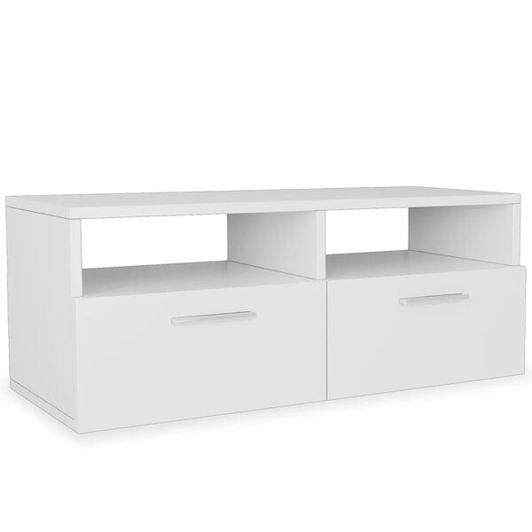 vidaXL 2 Stk. TV-Schr&auml;nke Holzwerkstoff 95x35x36 cm Wei&szlig;