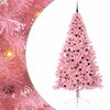 vidaXL K&uuml;nstlicher vorbeleuchteter Weihnachtsbaum Rosa 240 cm PVC