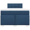 vidaXL Boxspringbett mit Matratze Blau 120x200 cm Stoff