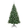 vidaXL K&uuml;nstlicher Weihnachtsbaum mit 300 LEDs mit St&auml;nder Gr&uuml;n 180 cm