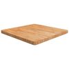 vidaXL Tischplatte Quadratisch Hellbraun 70x70x4cm Behandelte Eiche
