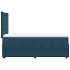vidaXL Boxspringbett mit Matratze Blau 80x200 cm Samt