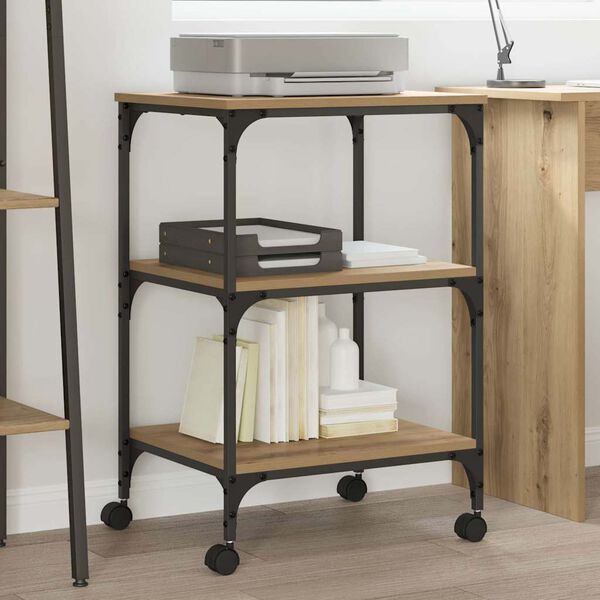 vidaXL Druckerst&auml;nder Artisan-Eiche 50 x 41 x 75 cm Holzwerkstoff