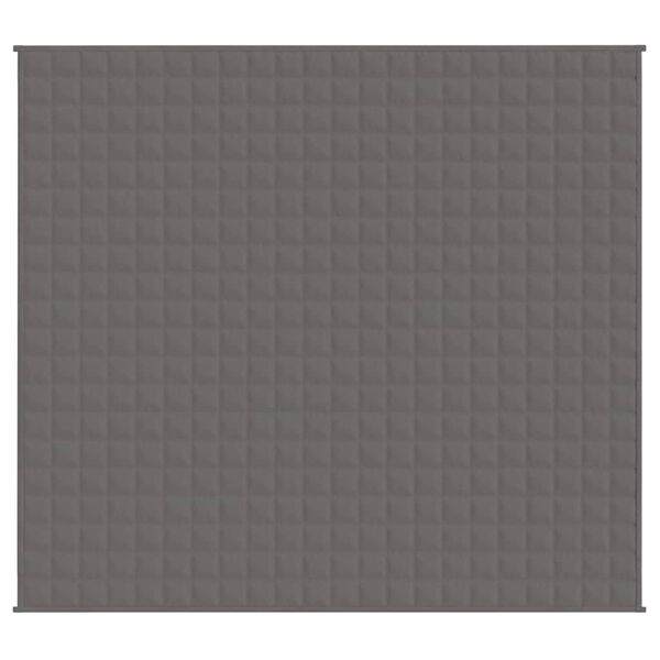 vidaXL Gewichtsdecke Grau 200x225 cm 13 kg Stoff