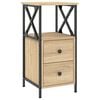 vidaXL Nachttisch Sonoma-Eiche 34x35,5x70 cm Holzwerkstoff