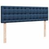 vidaXL Ottoman-Bett mit Matratze Blau 140x200 cm Stoff