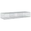 vidaXL Gabione mit Deckel 300x100x50 cm Verzinktes Eisen